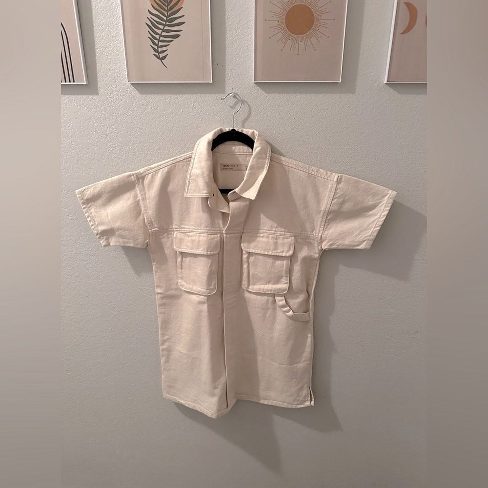Cream Asos denim Dress